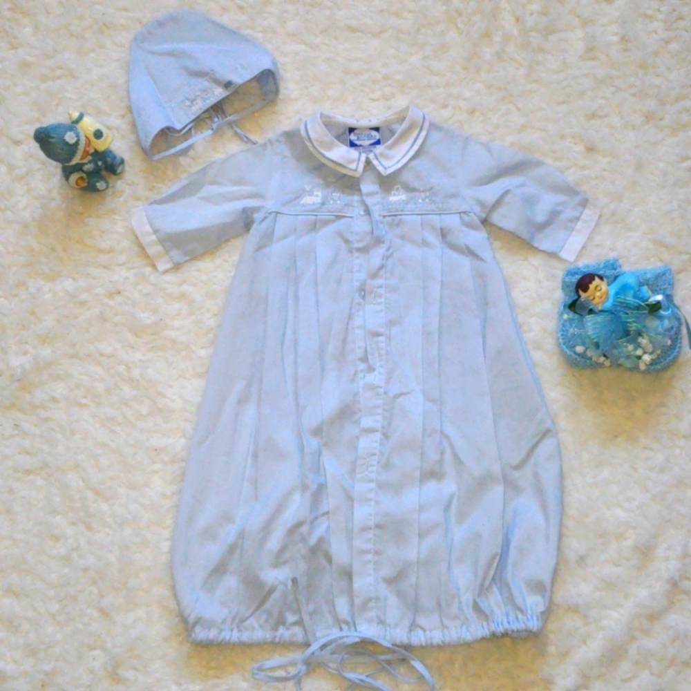 👶🏾Carriage Boutique 2pc Boy Christianing Gown - Picture 1 of 5